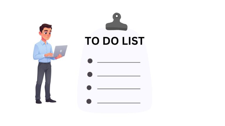 to do list illustration representing planning your day in advace
