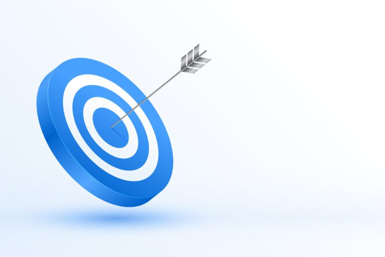 How to Set Goals You Will Actually Achieve 3d business target dartboard for goal achievement vector