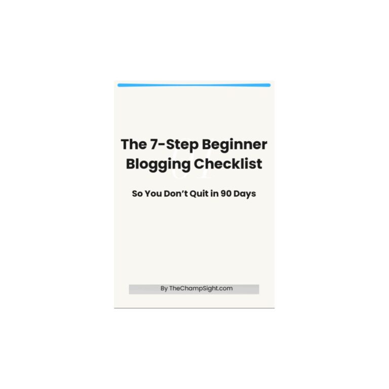 the 7 step beginner blogging checklist