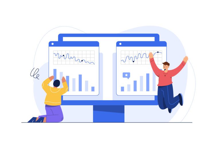 How to Keep Going When Nothing Seems to Be Working Person looking at blog analytics representing measuring data instead of feelings when results are slow