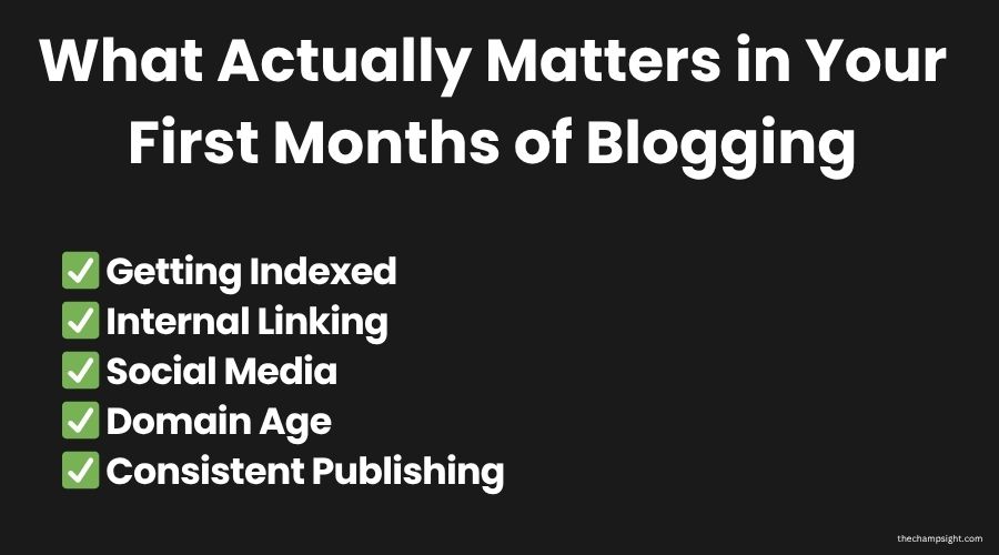 How to Stay Patient When Your Blog Isn’t Growing (Beginner Guide) Infographic showing how to actually