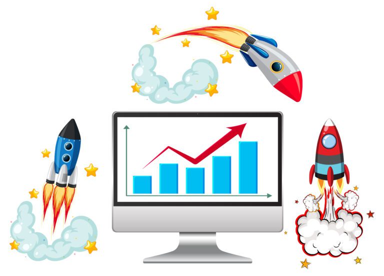 Why Your New Blog Isn’t Getting Traffic (And How to Fix It) Upward growth chart representing blog traffic compounding over time for new bloggers
