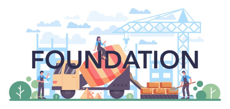 11 Blogging Mistakes I Made So You Don’t Have To foundation typographic header. professional builder preparing concrete