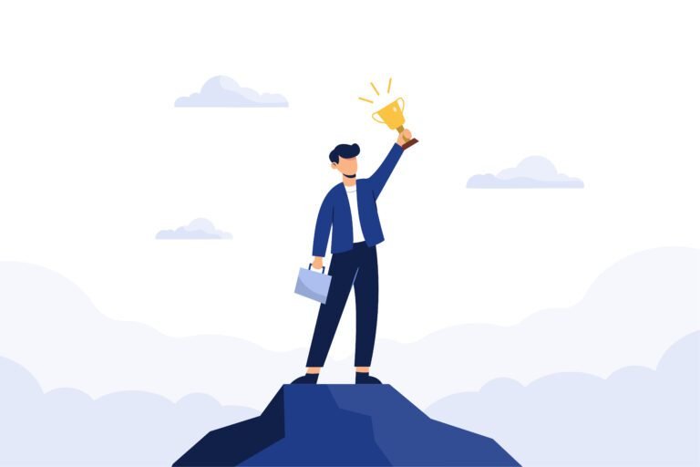 Person celebrating first blogging income representing how long it takes to make money blogging